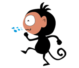 Cute Monkeys sticker #2379937
