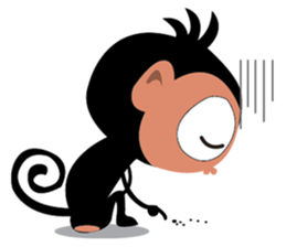 Cute Monkeys sticker #2379938