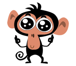 Cute Monkeys sticker #2379942