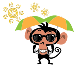 Cute Monkeys sticker #2379946
