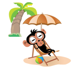 Cute Monkeys sticker #2379952