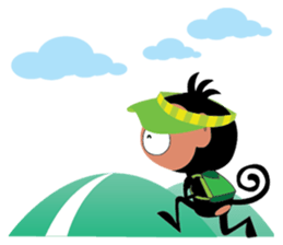 Cute Monkeys sticker #2379953