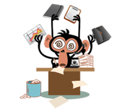 Cute Monkeys sticker #2379954