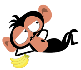 Cute Monkeys sticker #2379955