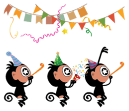 Cute Monkeys sticker #2379959
