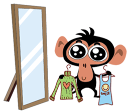 Cute Monkeys sticker #2379965