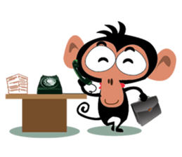 Cute Monkeys sticker #2379969