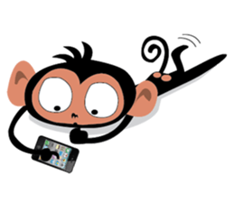 Cute Monkeys sticker #2379970