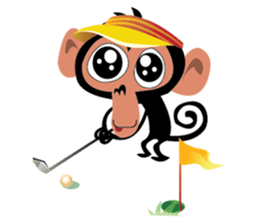 Cute Monkeys sticker #2379975