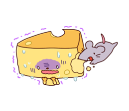 Mr. Cheese and his friends. sticker #2380692