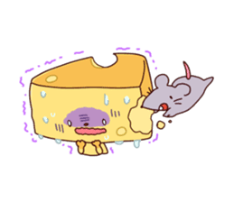 Mr. Cheese and his friends. sticker #2380692