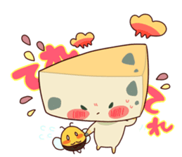 Mr. Cheese and his friends. sticker #2380694