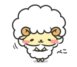 Mohubo the fluffy sheep sticker #2380783