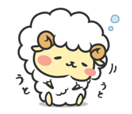 Mohubo the fluffy sheep sticker #2380789