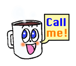 Talkative mug cup. sticker #2380830