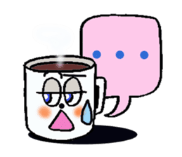 Talkative mug cup. sticker #2380840