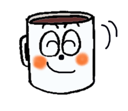 Talkative mug cup. sticker #2380846