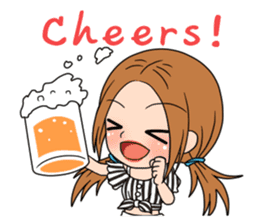 StampGirl "Don't drink too much" English sticker #2381017