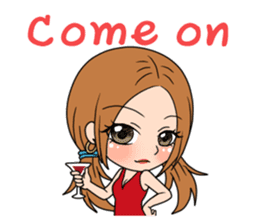 StampGirl "Don't drink too much" English sticker #2381020