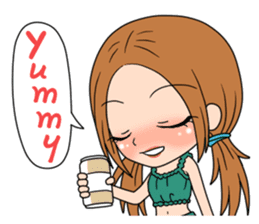 StampGirl "Don't drink too much" English sticker #2381023