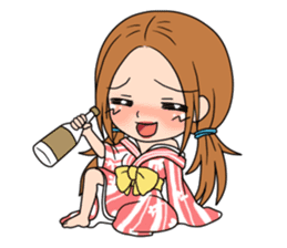 StampGirl "Don't drink too much" English sticker #2381025