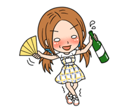 StampGirl "Don't drink too much" English sticker #2381040