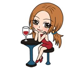 StampGirl "Don't drink too much" English sticker #2381041