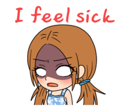 StampGirl "Don't drink too much" English sticker #2381048