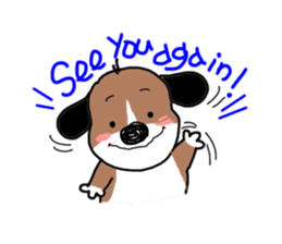 Dogs are agreeable friends! sticker #2381400