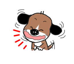 Dogs are agreeable friends! sticker #2381410
