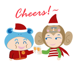 856 Happy Holidays sticker #2381559