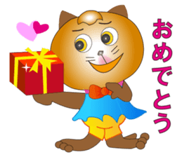 Cat daily life conversation,season,event sticker #2381608