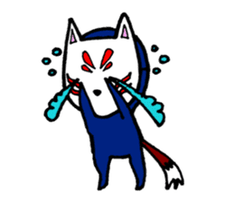 oinari kitsune kon sticker #2381784