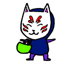 oinari kitsune kon sticker #2381803