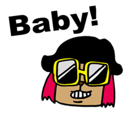 Funky Star Dog sticker #2382116