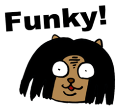 Funky Star Dog sticker #2382132