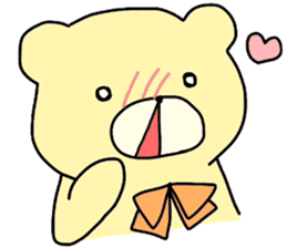 love you bear remonedo sticker #2382268