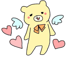 love you bear remonedo sticker #2382281