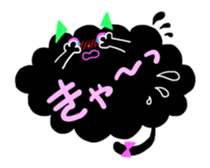 Balloon black cat? sticker #2382423
