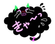 Balloon black cat? sticker #2382423