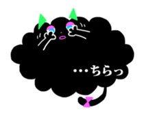 Balloon black cat? sticker #2382424