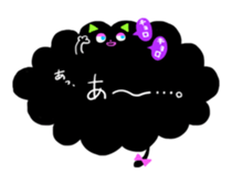 Balloon black cat? sticker #2382434