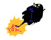 Balloon black cat? sticker #2382453