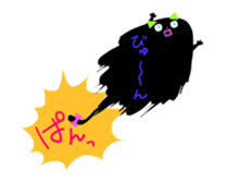 Balloon black cat? sticker #2382453