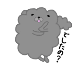 Fluffy poodle sticker #2382857