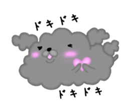 Fluffy poodle sticker #2382862