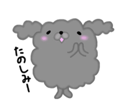Fluffy poodle sticker #2382864