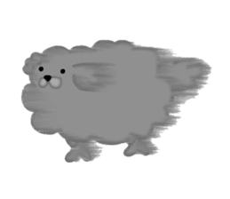 Fluffy poodle sticker #2382869