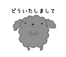 Fluffy poodle sticker #2382872