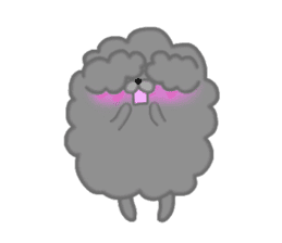 Fluffy poodle sticker #2382883
